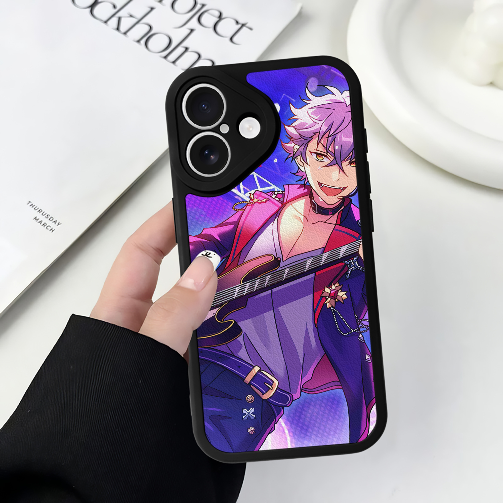 （画像用） あんさんぶるスターズ! Ensemble Stars 【iPhone 16シリーズ対応】シリコンスマホケース（レザー調） 材質：シリコン